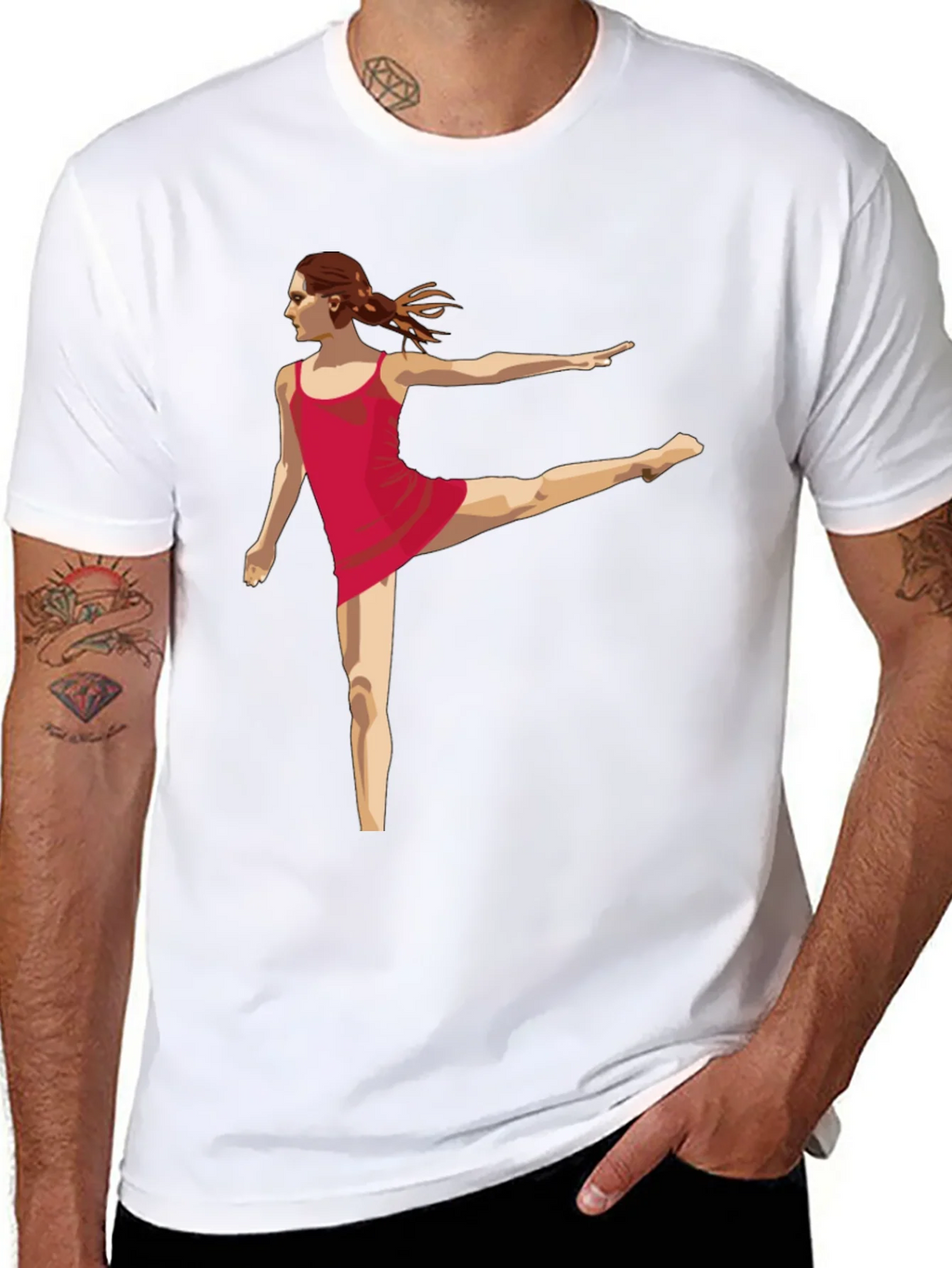 Dancer Graphic Tee - Modern Black T-Shirt product image 6