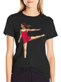 Dancer Graphic Tee - Modern Black T-Shirt product image 1