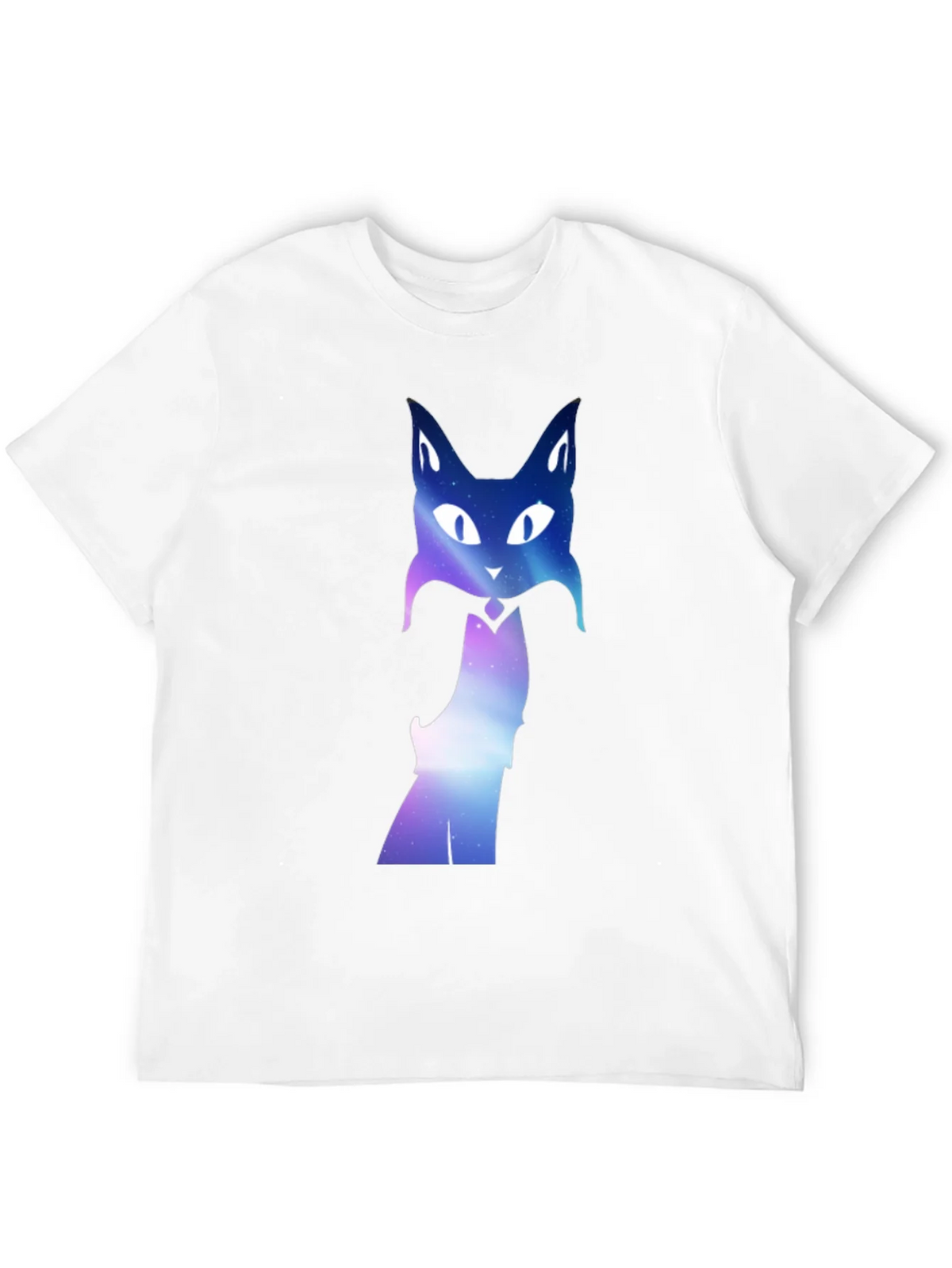 Galaxy Cat Graphic Tee - Black Crew Neck T-Shirt product image 11