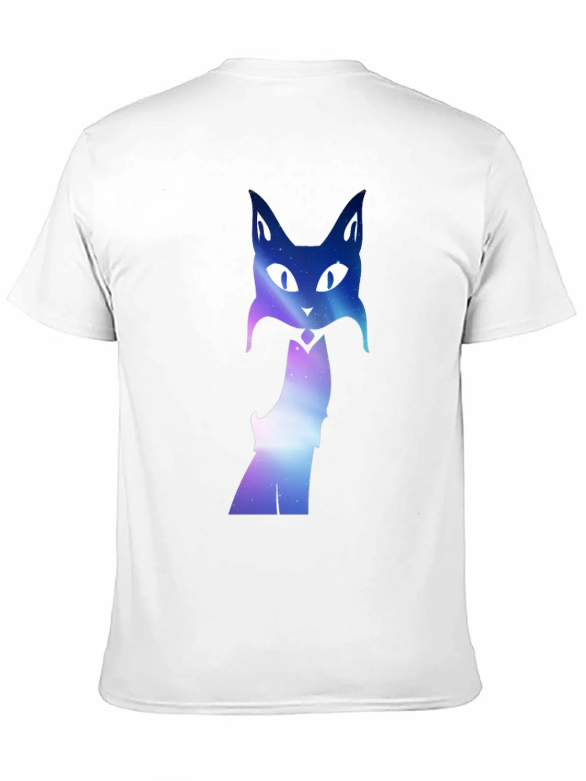 Galaxy Cat Graphic Tee - Black Crew Neck T-Shirt product image 10