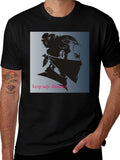 Black Graphic Tee - Keep Safe Distance Design product image 1