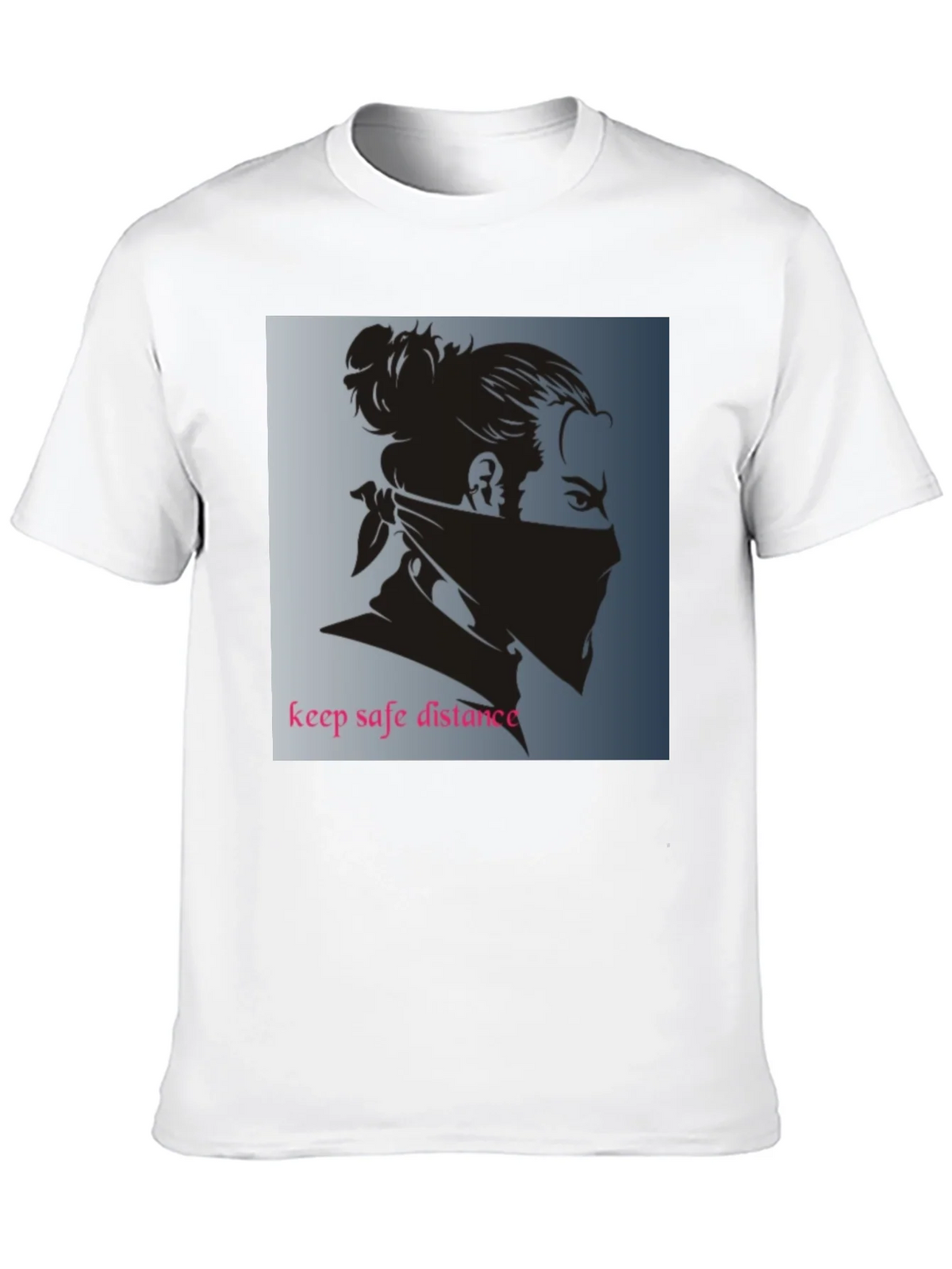 Black Graphic Tee - Keep Safe Distance Design product image 9