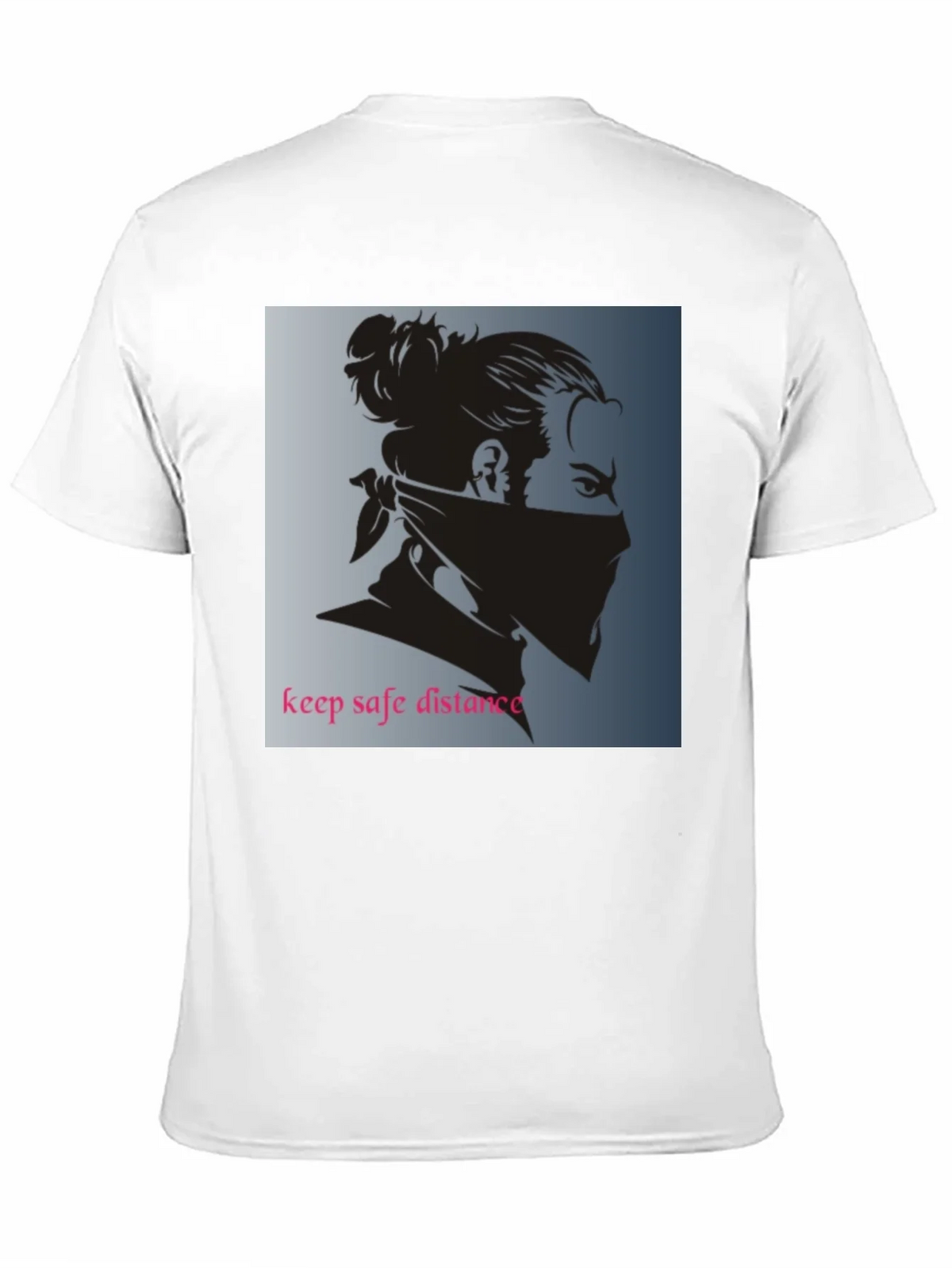 Black Graphic Tee - Keep Safe Distance Design product image 10