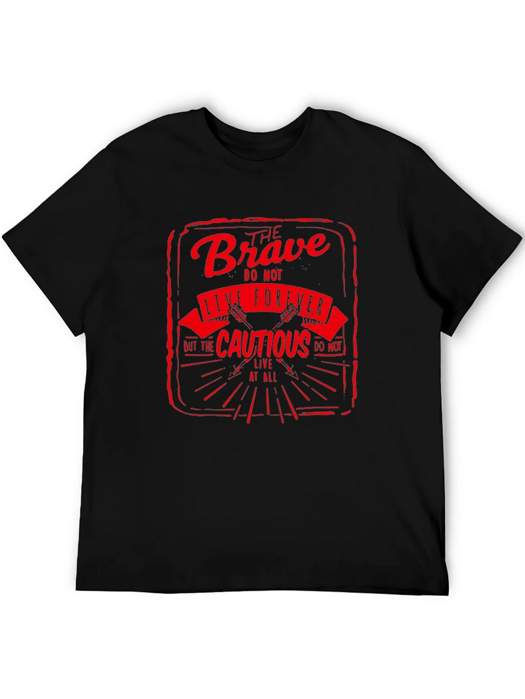 The Brave Live Forever Black Graphic Tee product image 5