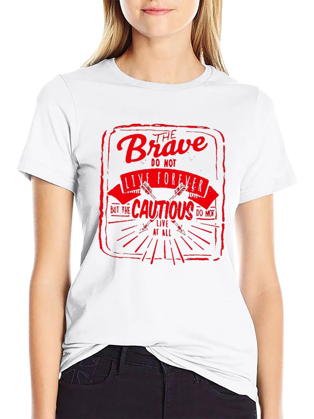 The Brave Live Forever Black Graphic Tee product image 8