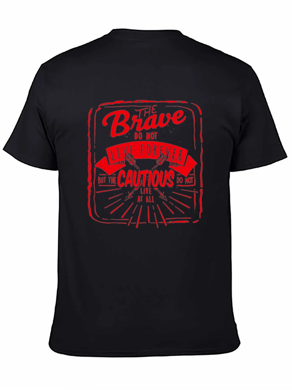 The Brave Live Forever Black Graphic Tee product image 4