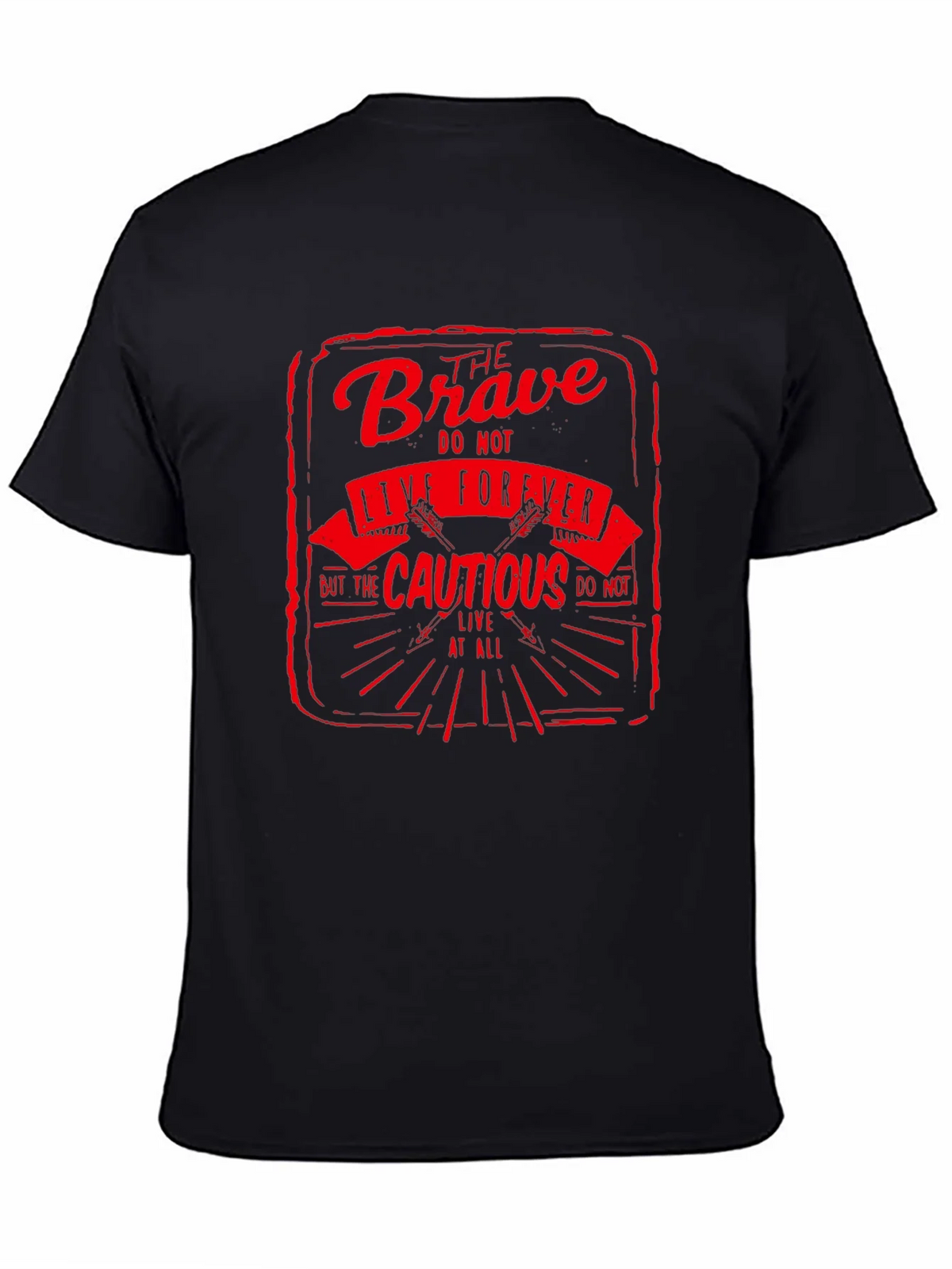 The Brave Live Forever Black Graphic Tee product image 4