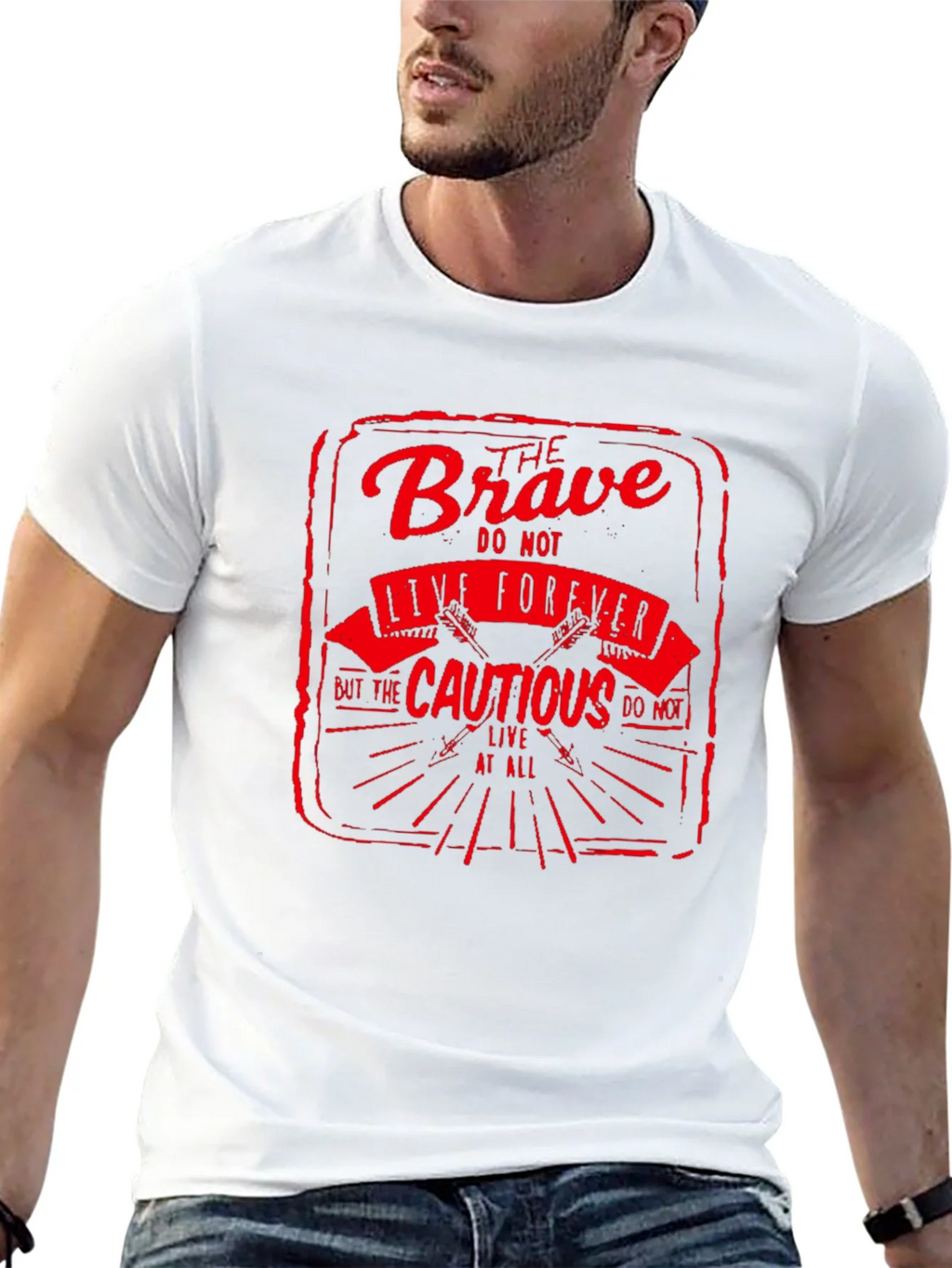 The Brave Live Forever Black Graphic Tee product image 12