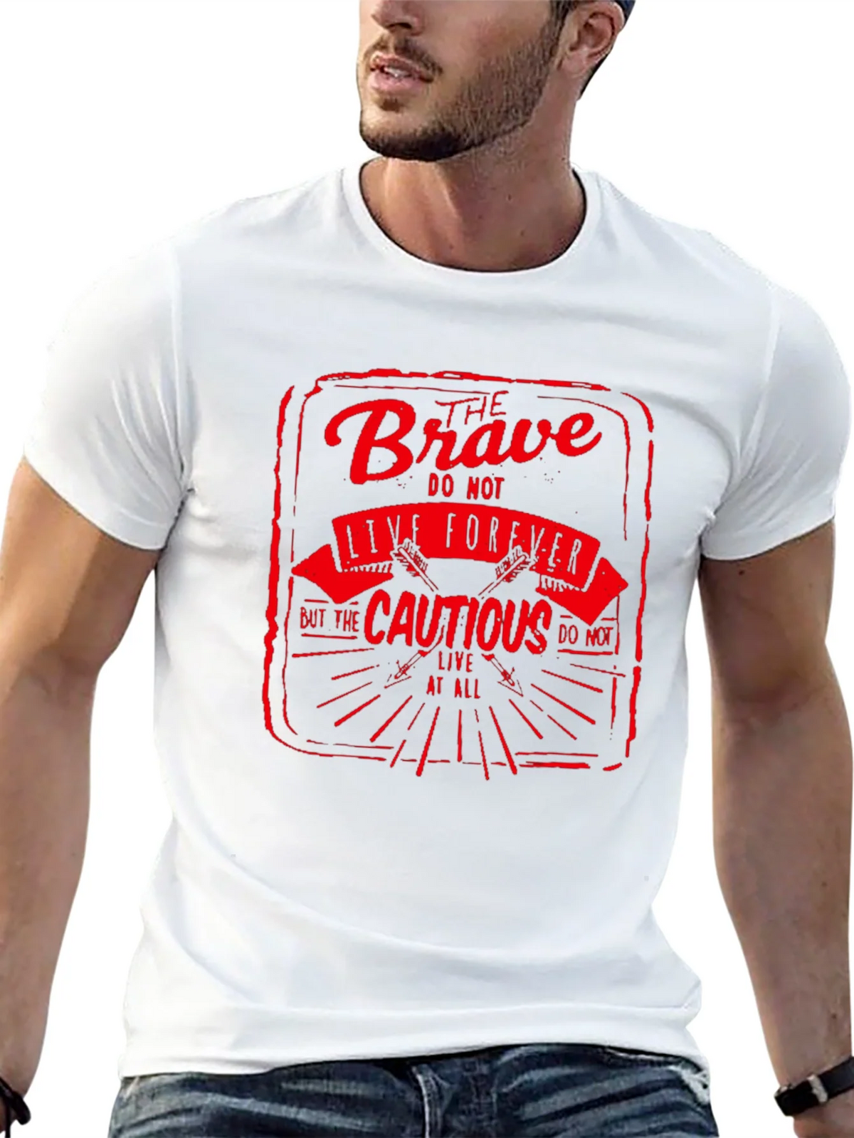 The Brave Live Forever Black Graphic Tee product image 12