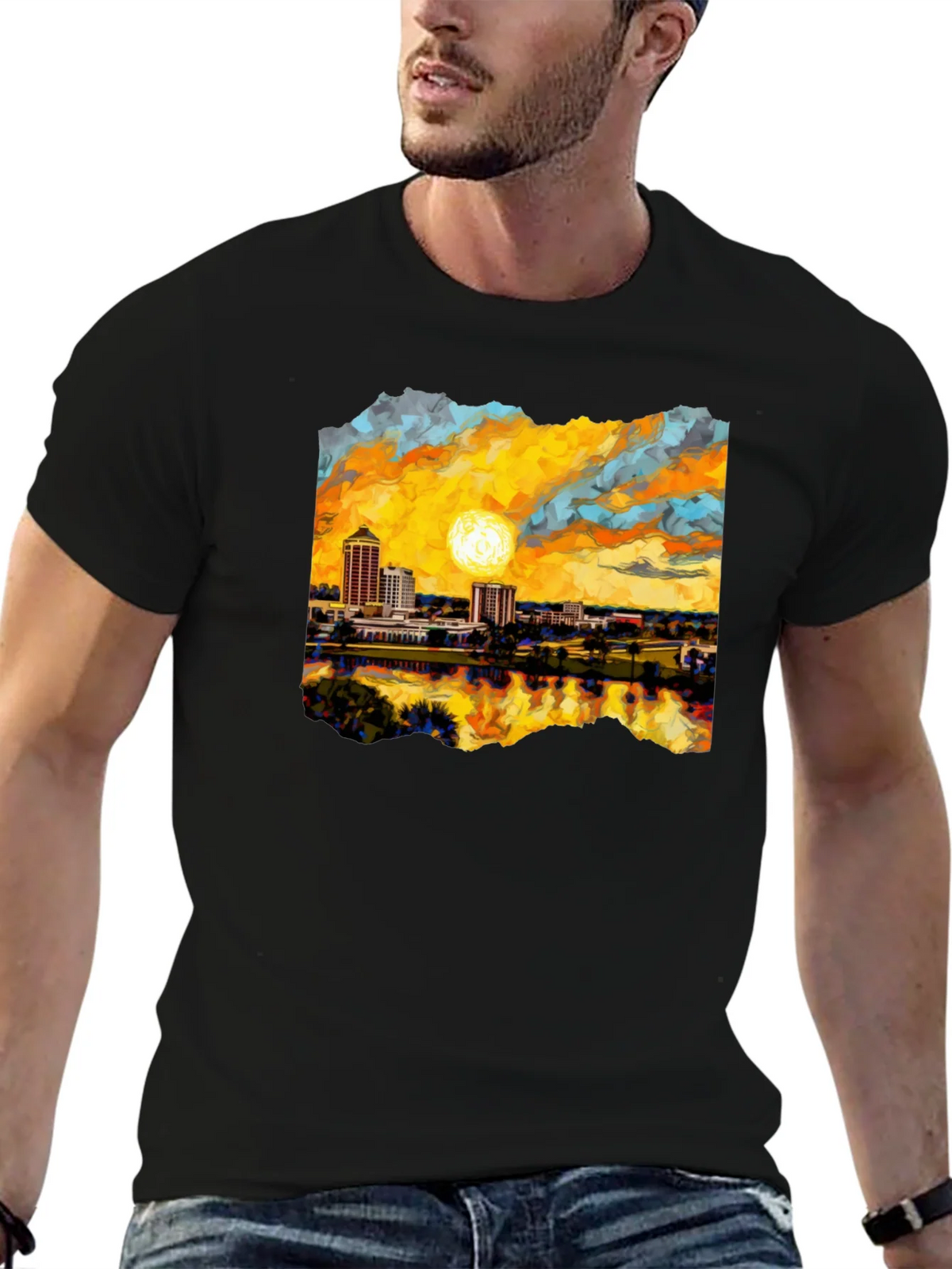 Jacksonville Florida Skyline T-Shirt product image 6