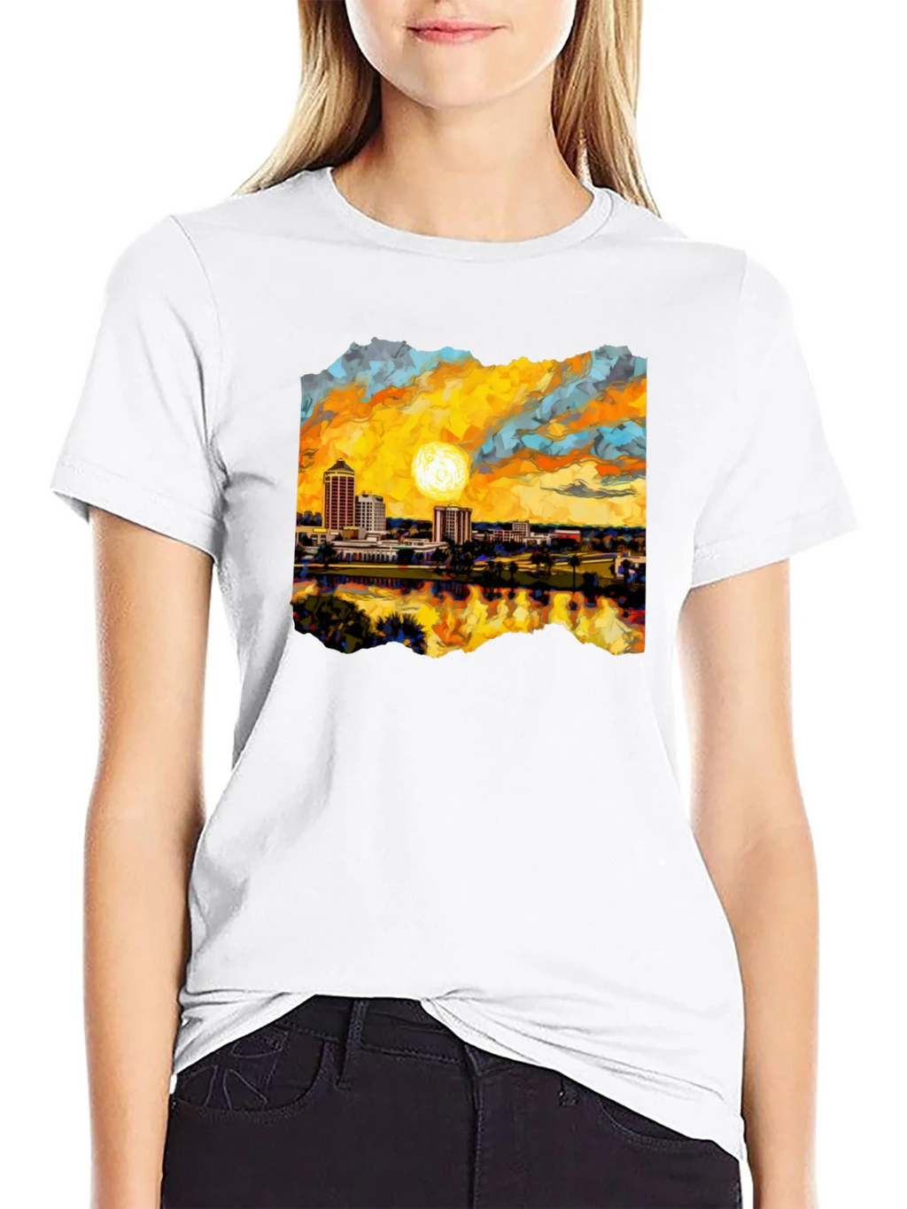 Jacksonville Florida Skyline T-Shirt product image 8