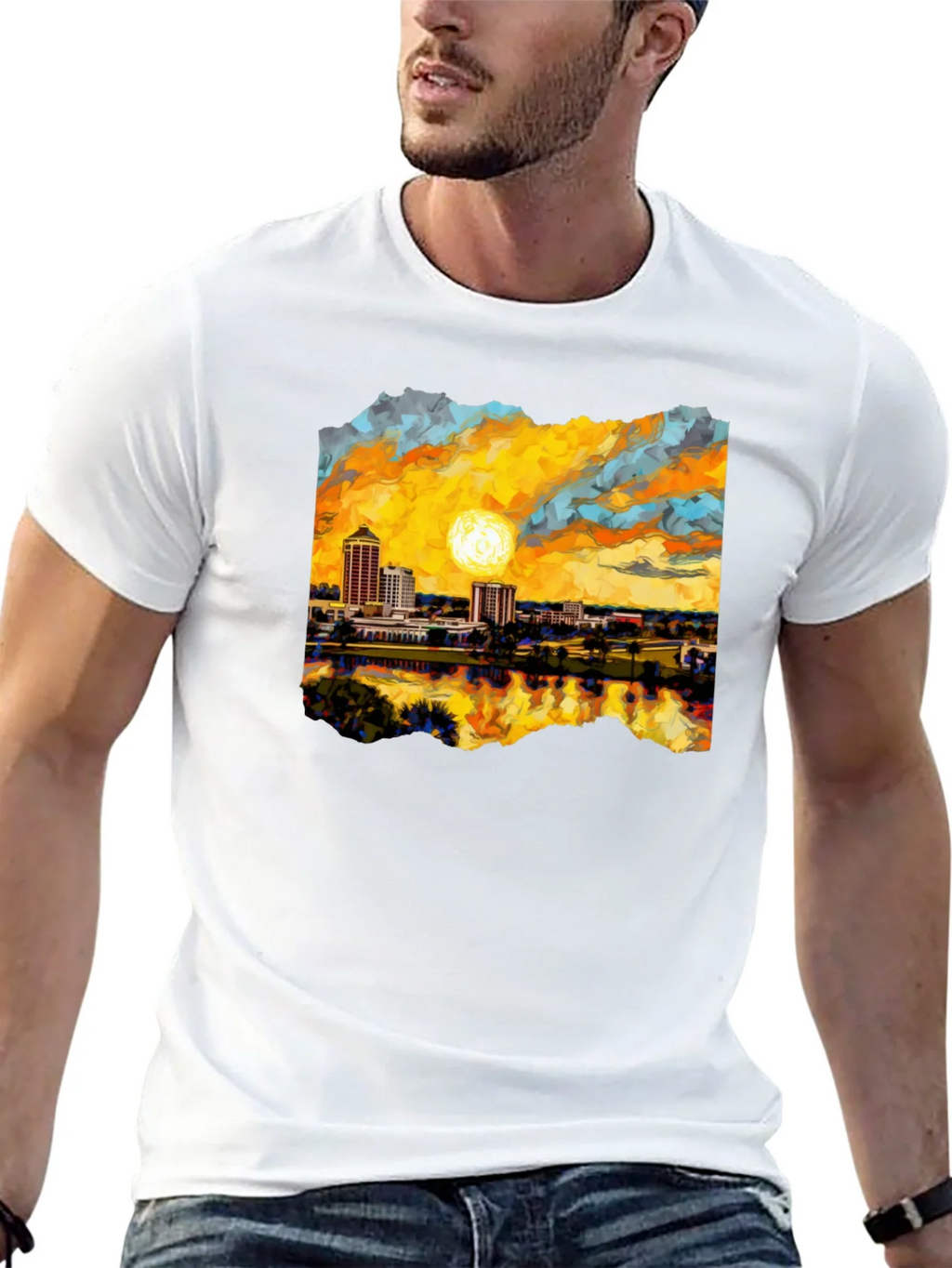 Jacksonville Florida Skyline T-Shirt product image 12
