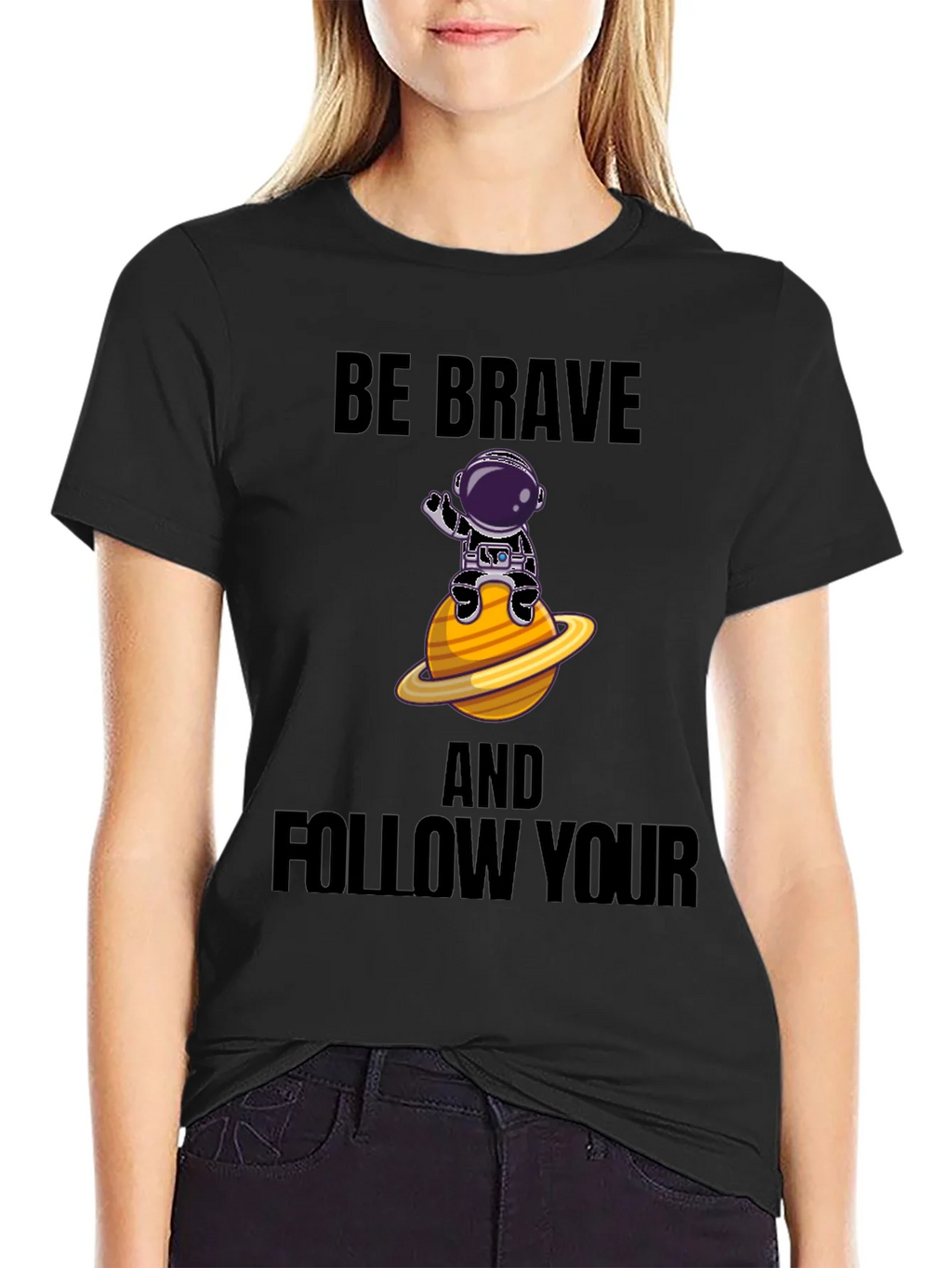 Be Brave Astronaut Graphic T-Shirt product image 2