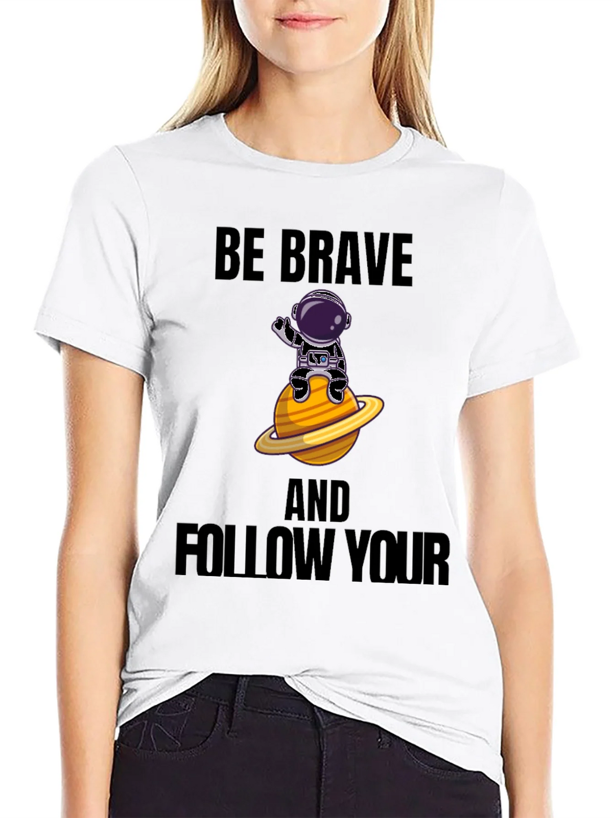 Be Brave Astronaut Graphic T-Shirt product image 8