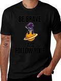 Be Brave Astronaut Graphic T-Shirt product image 1
