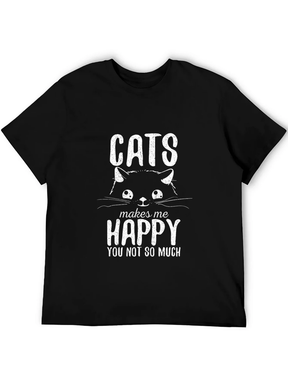 Cats Make Me Happy T-Shirt product image 5