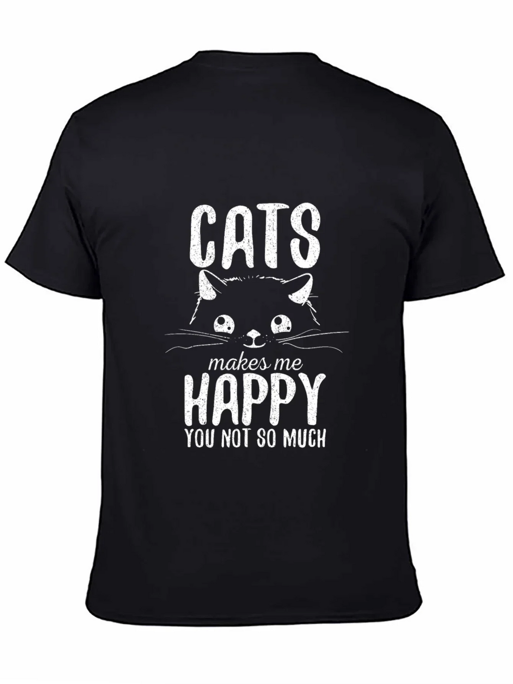 Cats Make Me Happy T-Shirt product image 4