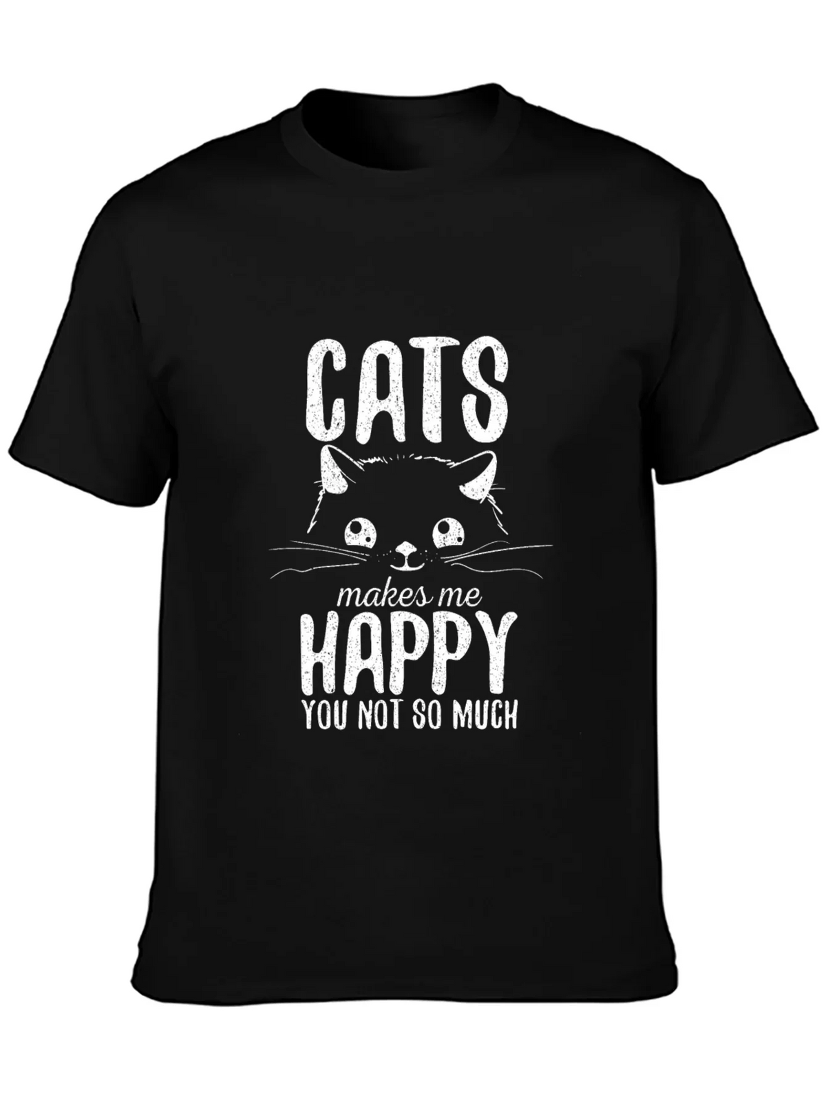 Cats Make Me Happy T-Shirt product image 3