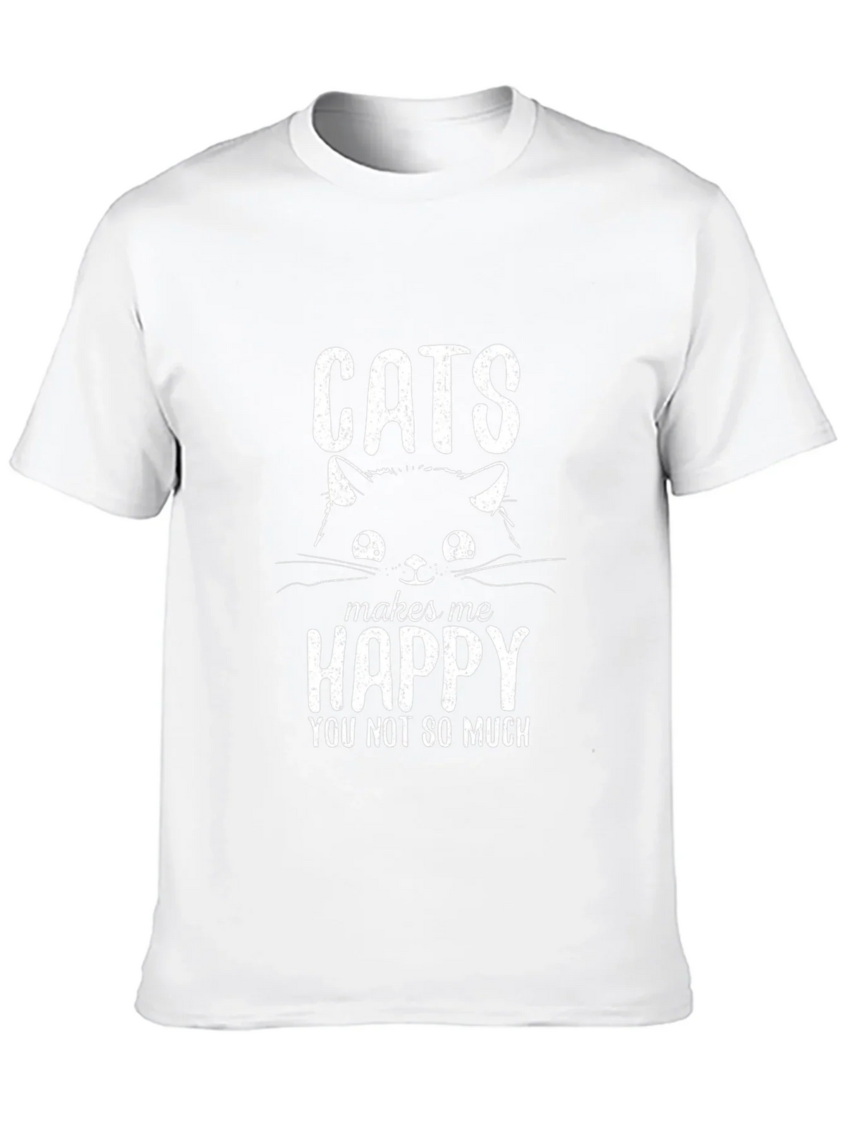 Cats Make Me Happy T-Shirt product image 9