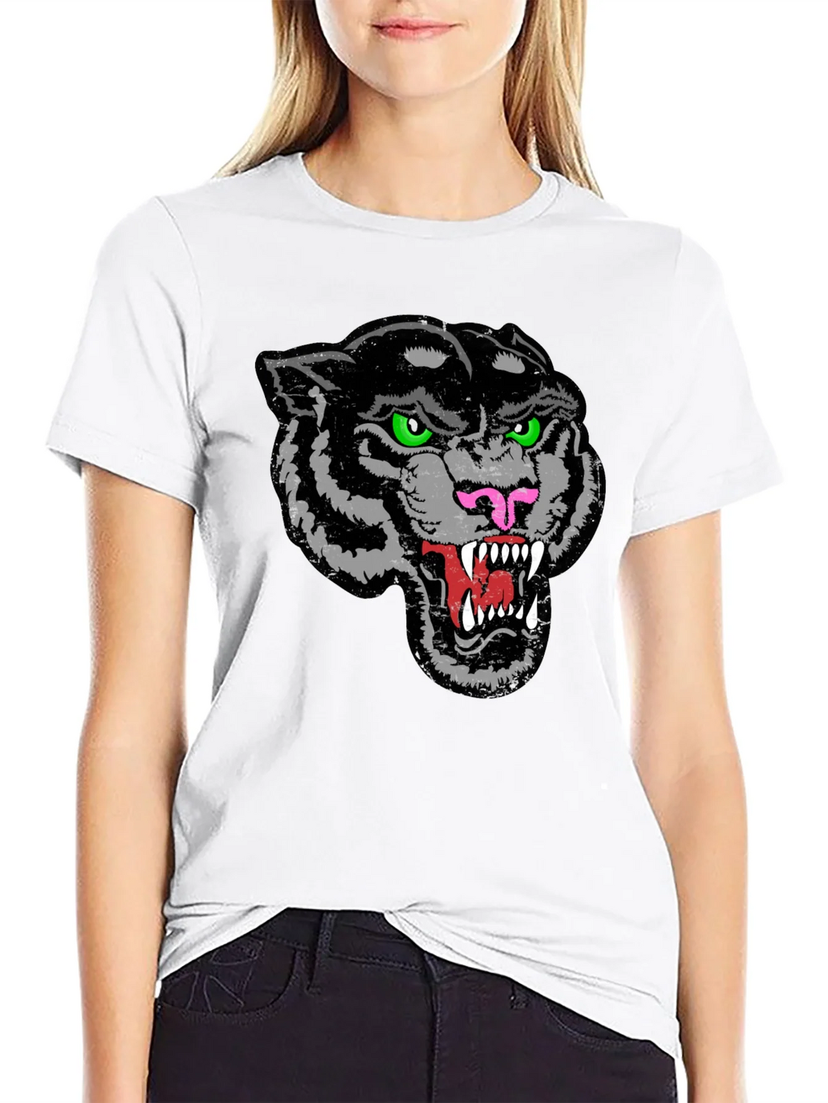 Mens Black Panther Graphic T-Shirt product image 4