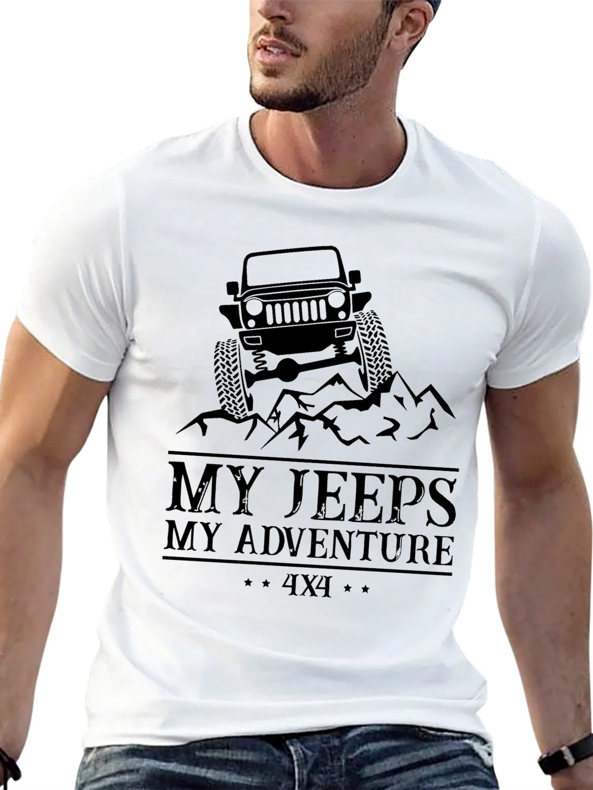 My Jeeps My Adventure Black T-Shirt product image 12
