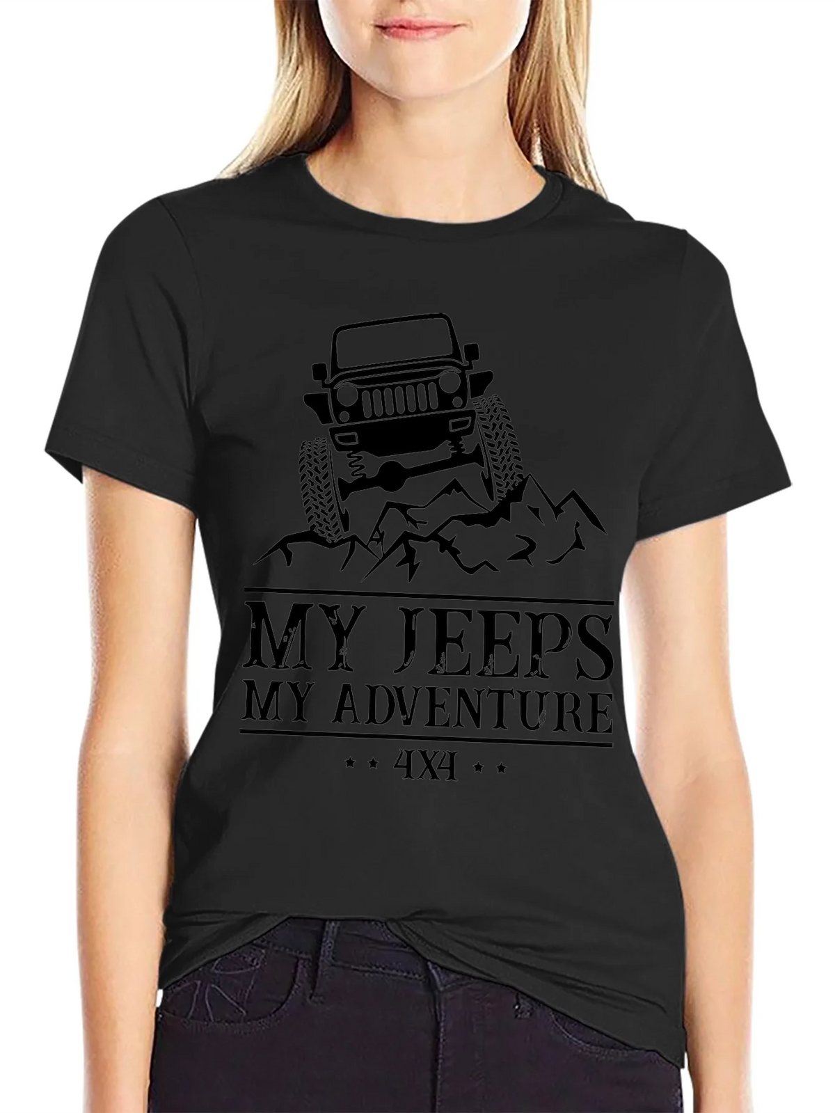 My Jeeps My Adventure Black T-Shirt product image 2