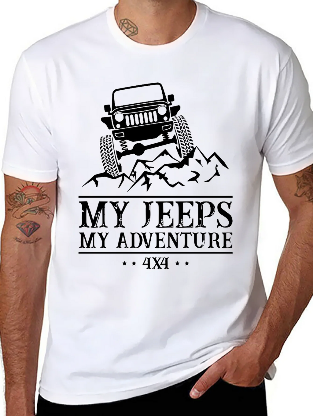 My Jeeps My Adventure Black T-Shirt product image 7