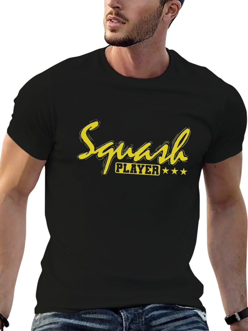 Squash Player Graphic Tee - Sporty & Stylish product image 6