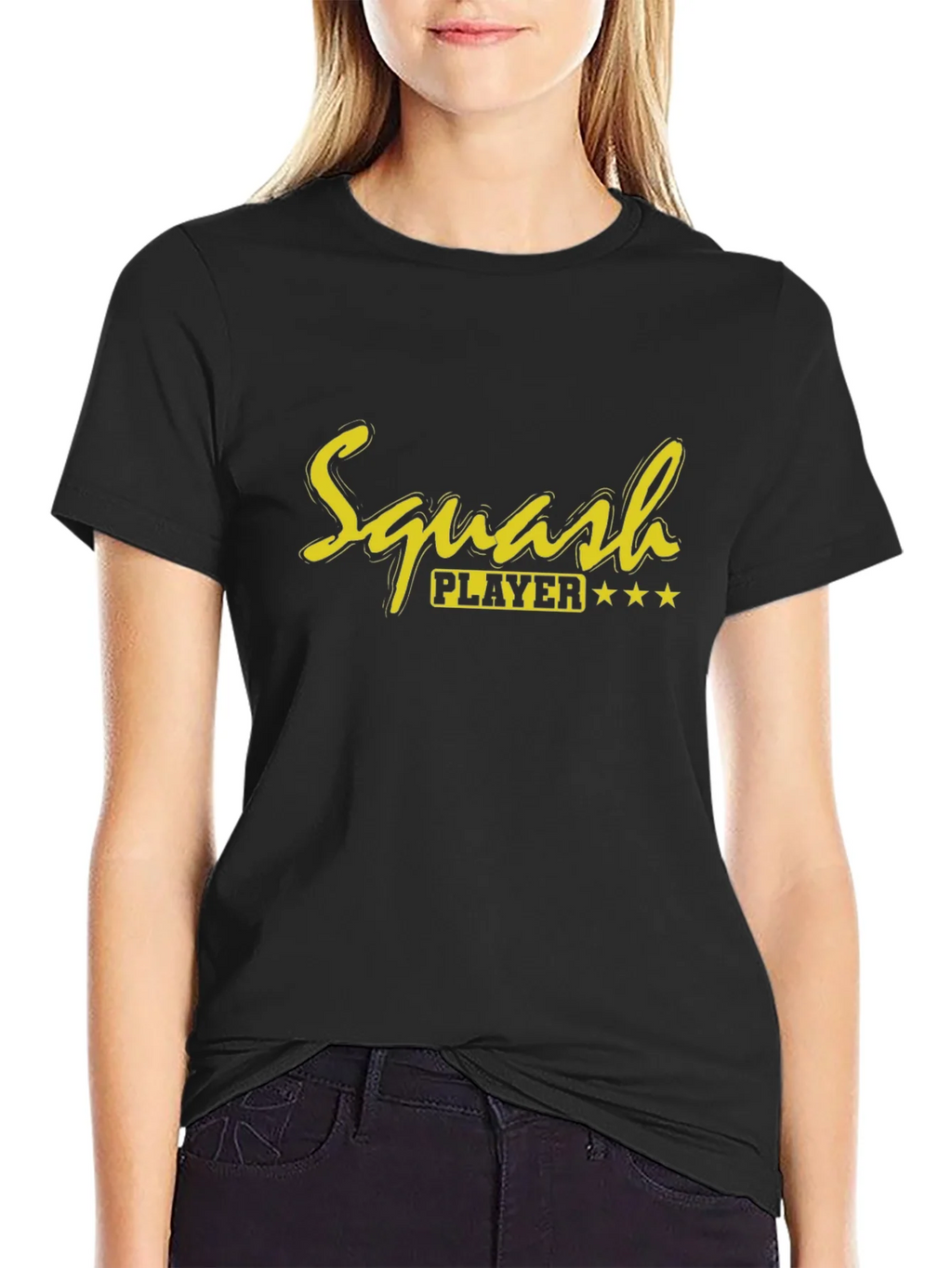 Squash Player Graphic Tee - Sporty & Stylish product image 2