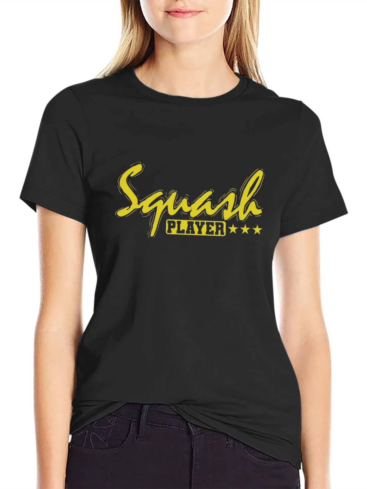 Squash Player Graphic Tee - Sporty & Stylish product image 2
