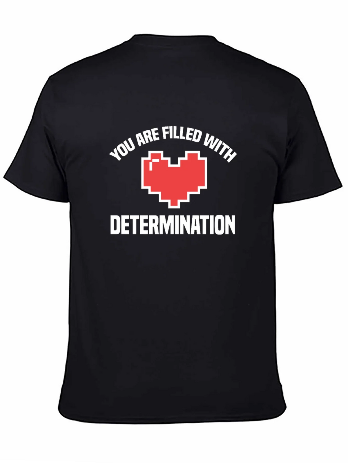 Determination Heart Black T-Shirt product image 4