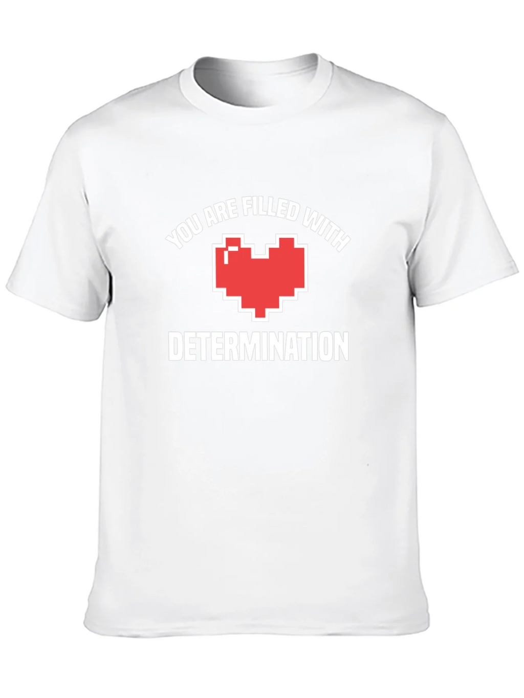Determination Heart Black T-Shirt product image 9
