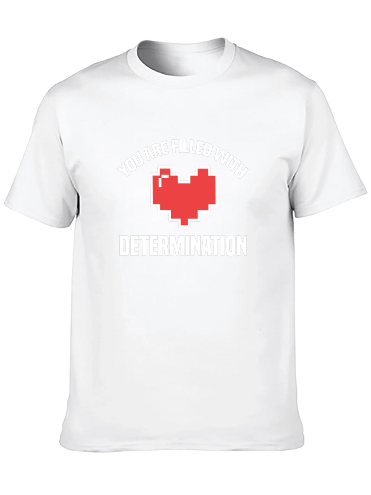 Determination Heart Black T-Shirt product image 9
