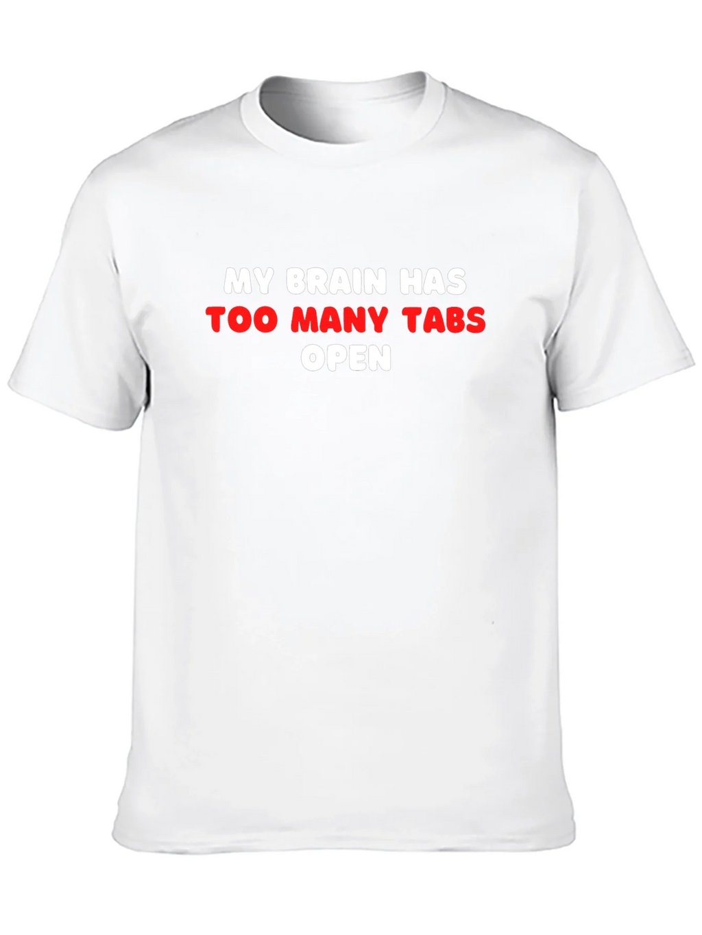 Funny Brain Tabs T-Shirt - Too Many Open Tee product image 7