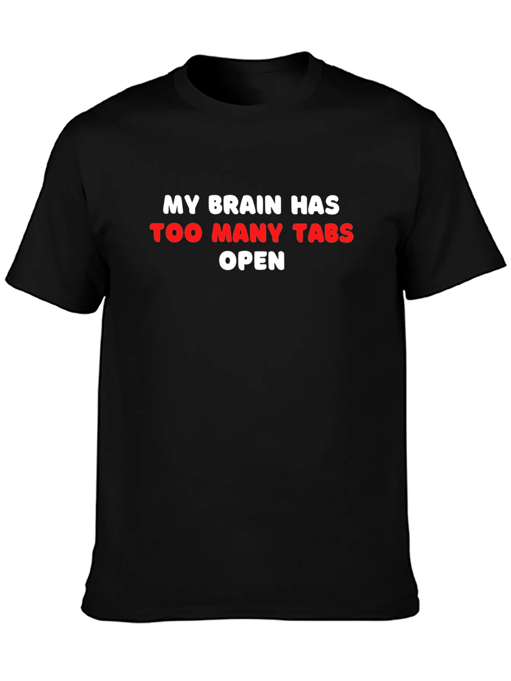 Funny Brain Tabs T-Shirt - Too Many Open Tee product image 3