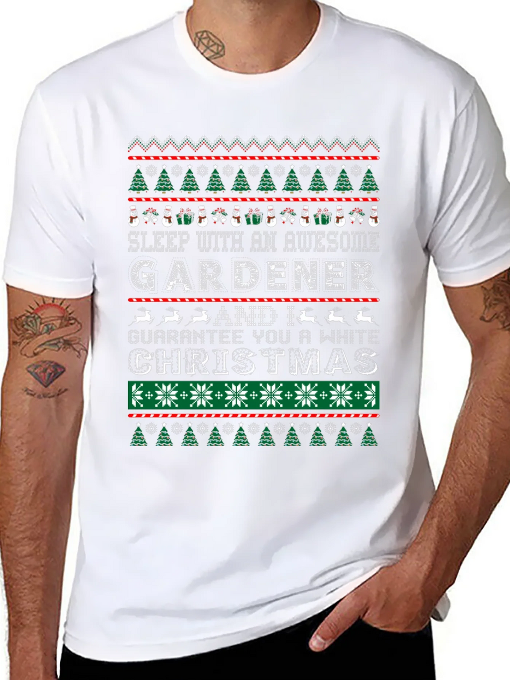 Awesome Gardener Christmas T-Shirt product image 7