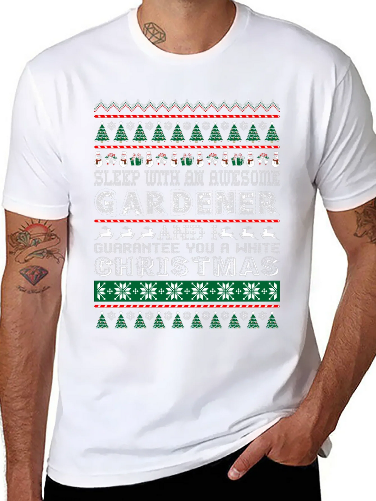 Awesome Gardener Christmas T-Shirt product image 7