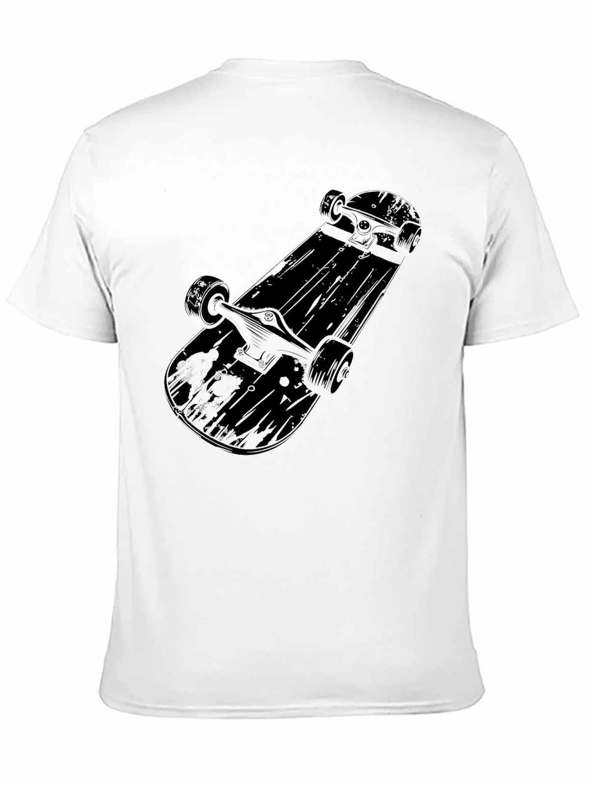 Skateboard Graphic Tee - Mens Black Cotton T-Shirt product image 10