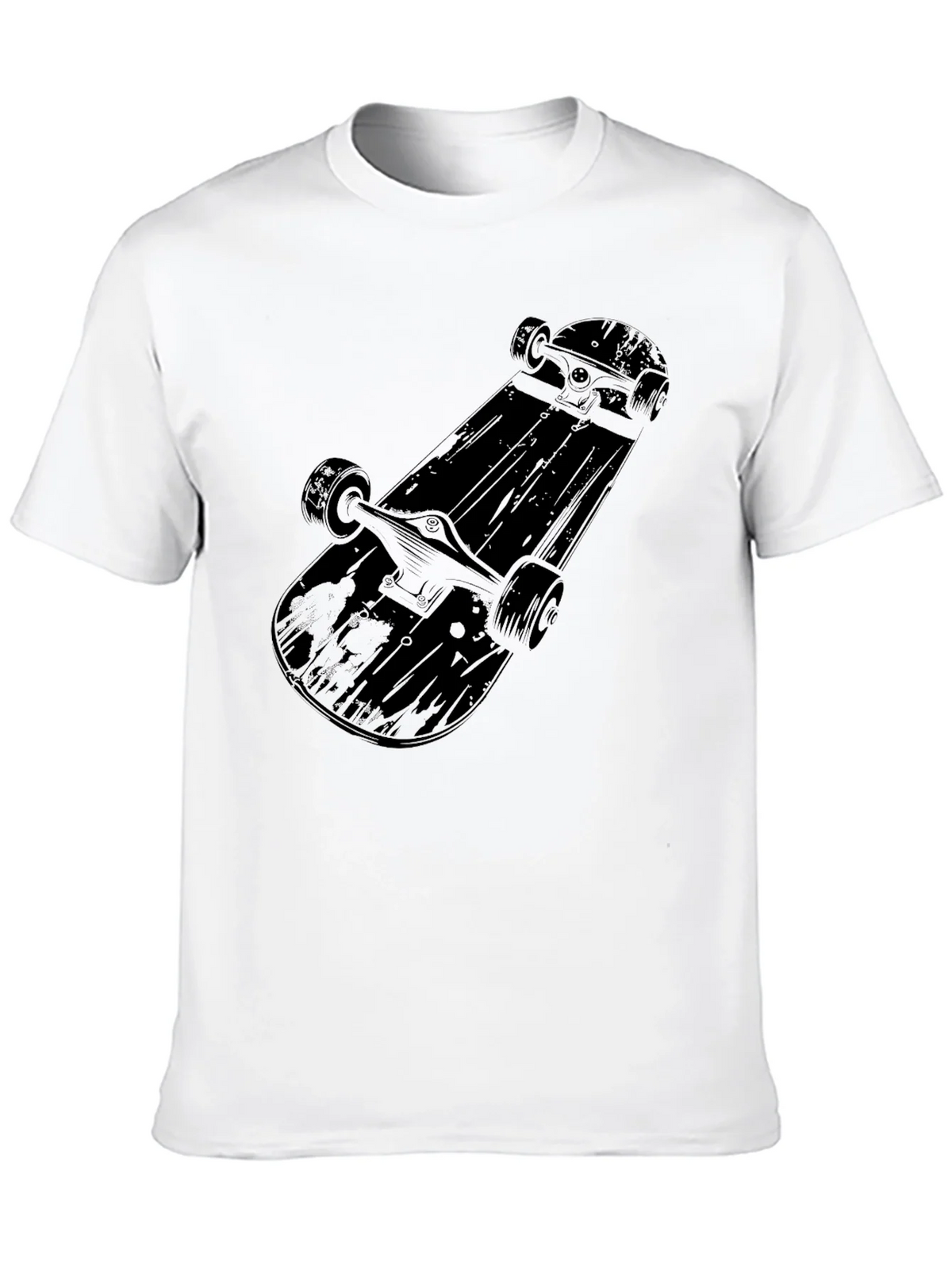 Skateboard Graphic Tee - Mens Black Cotton T-Shirt product image 9