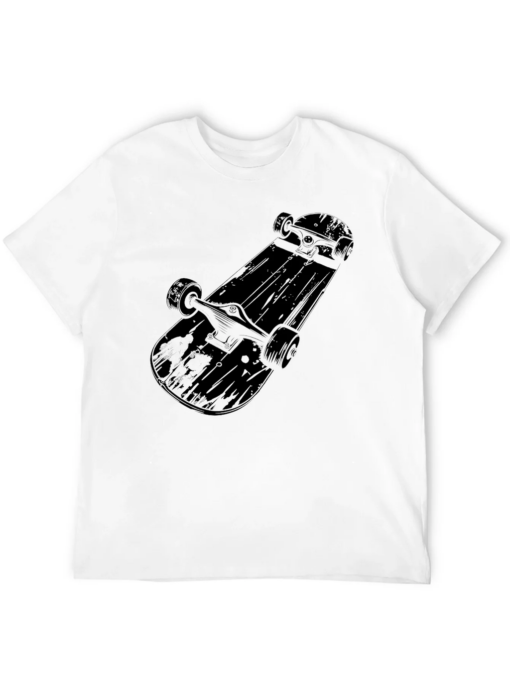 Skateboard Graphic Tee - Mens Black Cotton T-Shirt product image 11