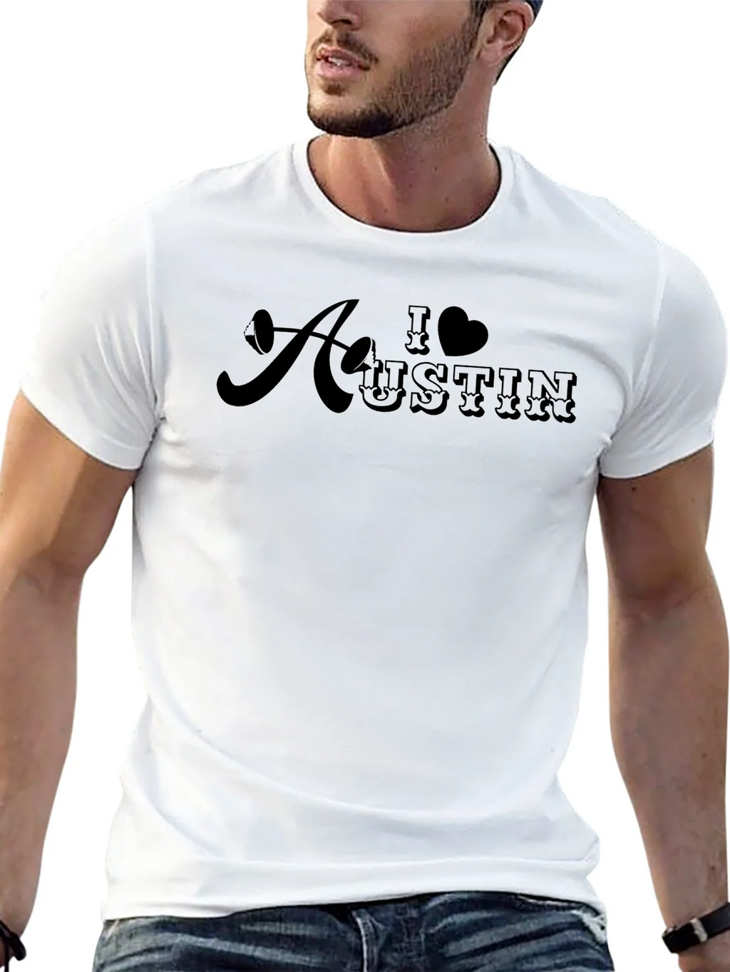 I Heart Austin Graphic Tee - Black product image 12