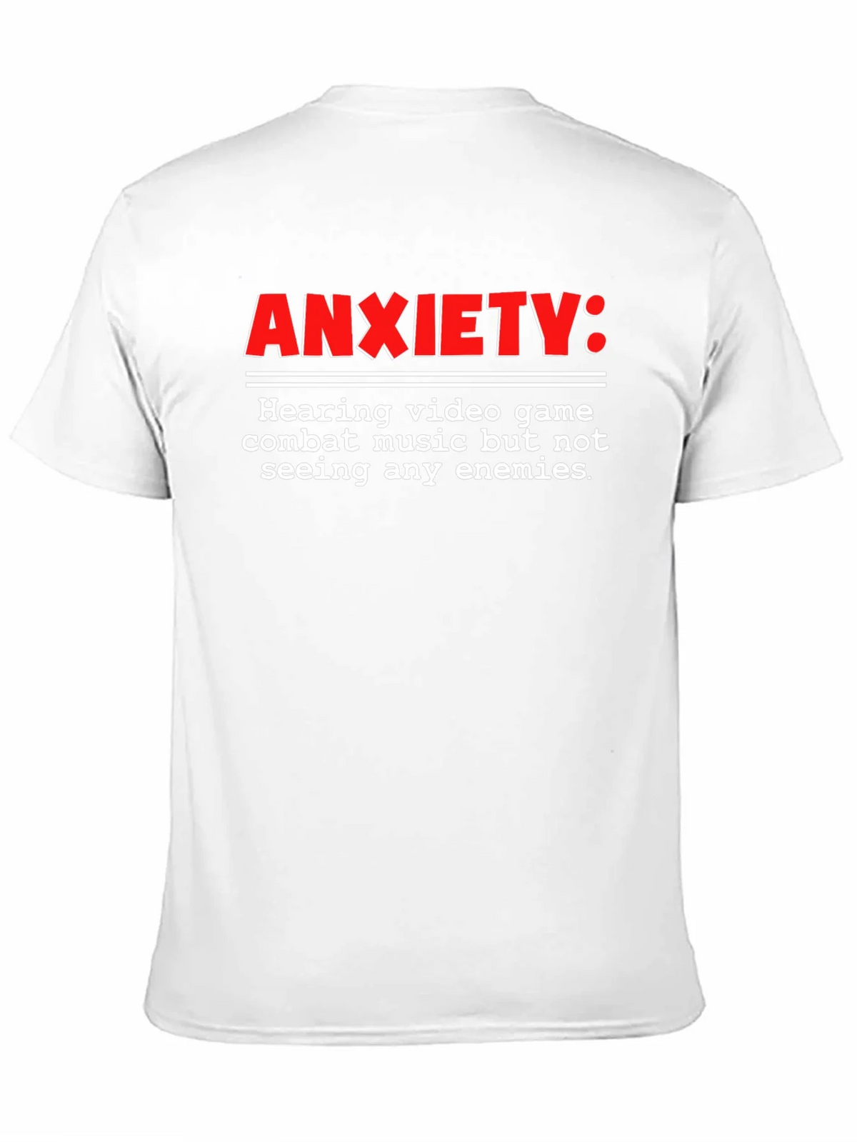Anxiety Gamer T-Shirt - Combat Music No Enemies product image 10