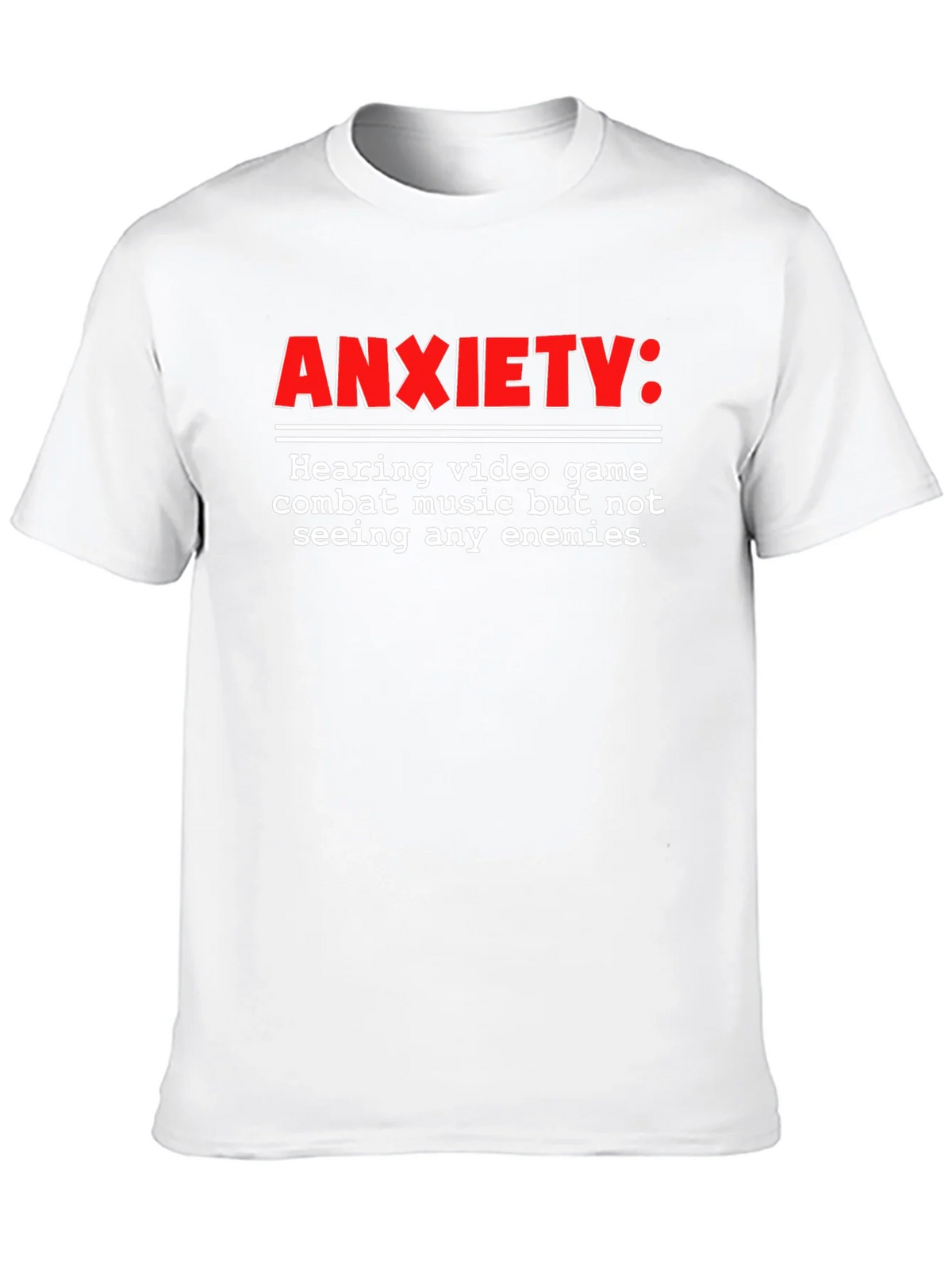 Anxiety Gamer T-Shirt - Combat Music No Enemies product image 9