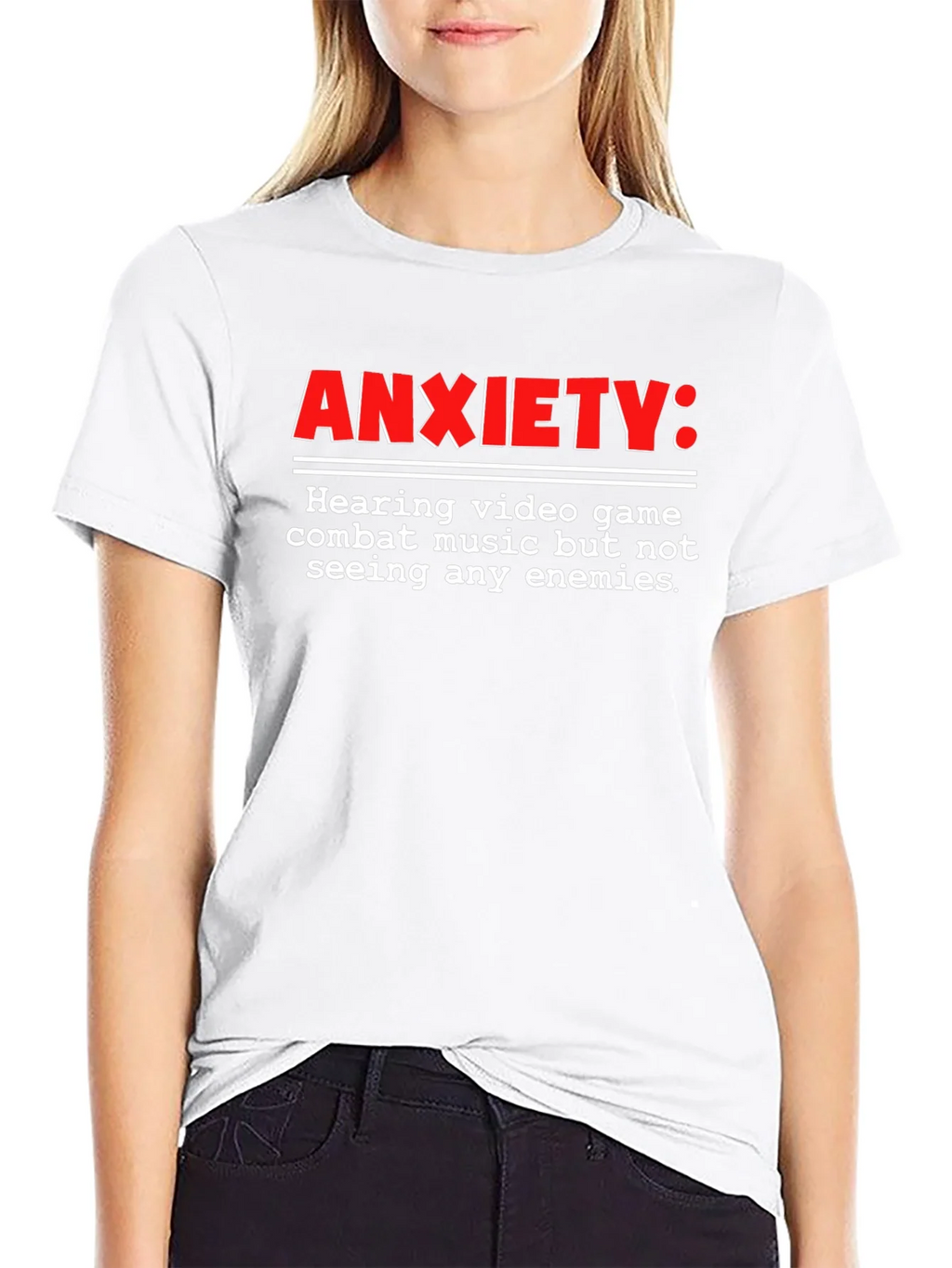 Anxiety Gamer T-Shirt - Combat Music No Enemies product image 8