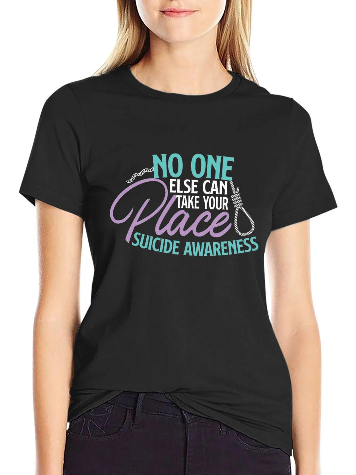 Suicide Awareness Graphic T-Shirt - No One Else Can Take product image 2