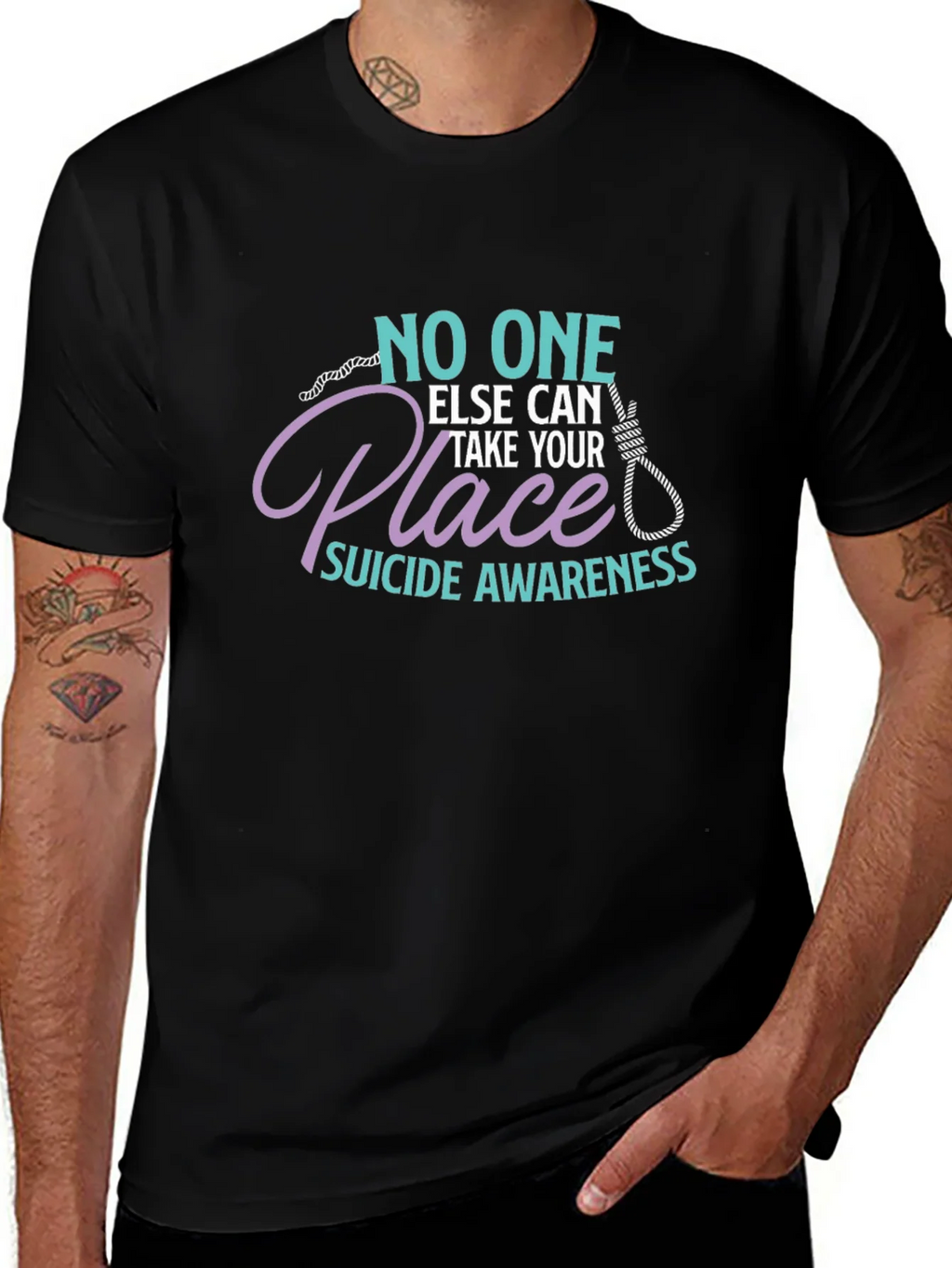 Suicide Awareness Graphic T-Shirt - No One Else Can Take product image 1
