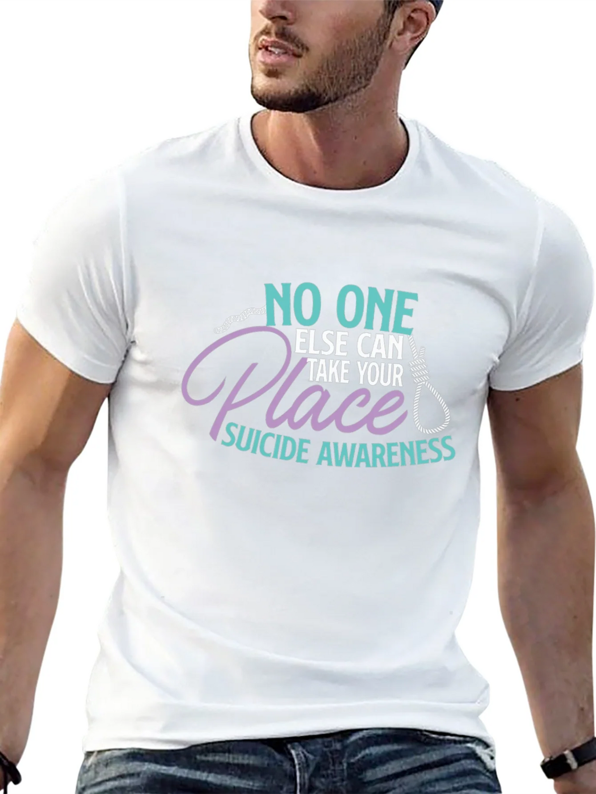 Suicide Awareness Graphic T-Shirt - No One Else Can Take product image 12