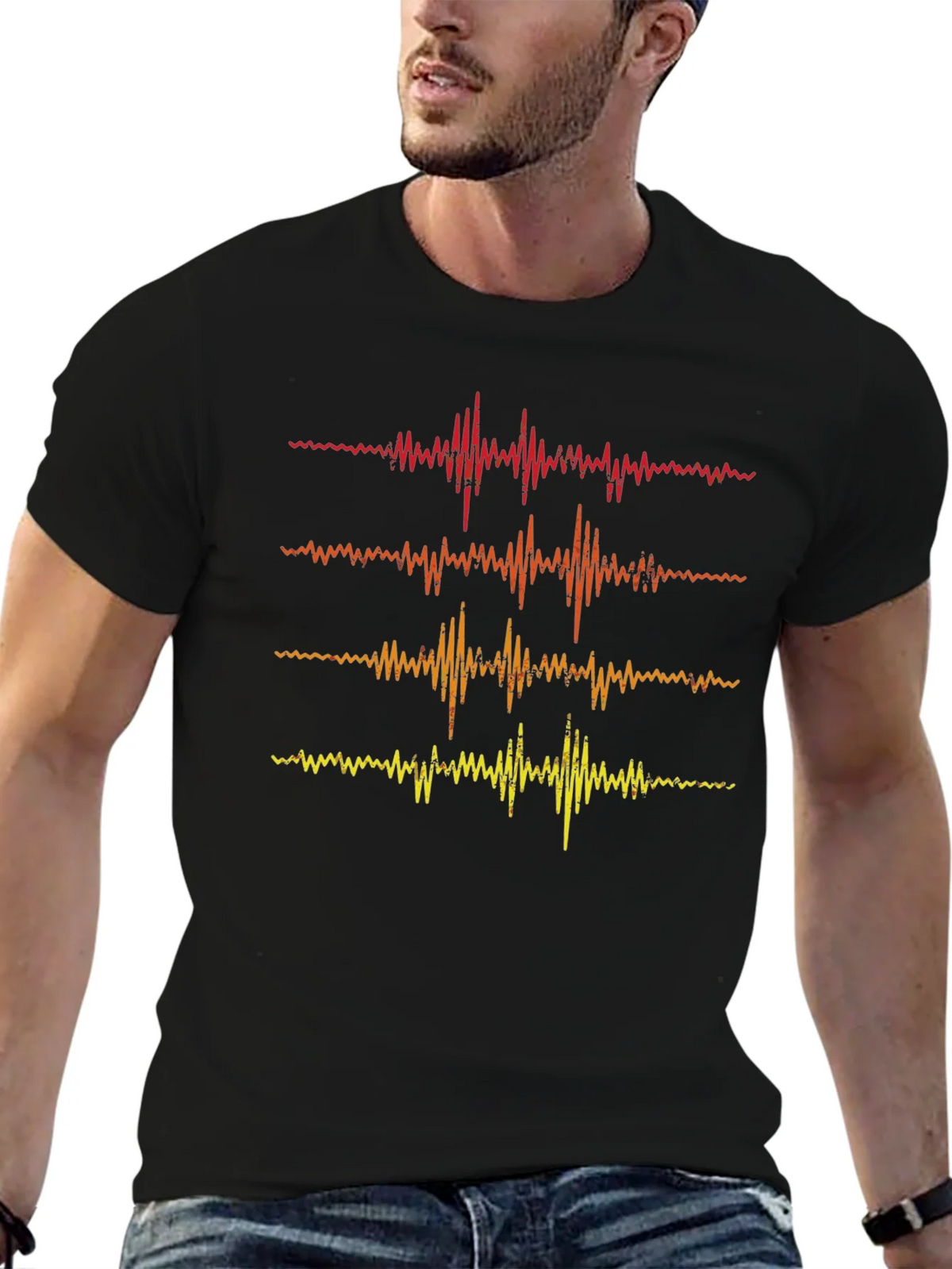 Retro Sound Wave Graphic Tee product image 5