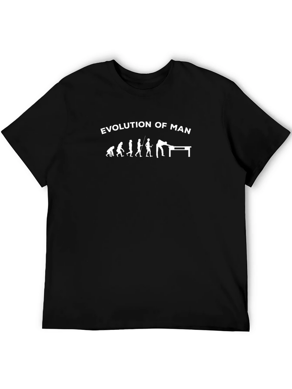 Evolution of Man Billiards T-Shirt - Black product image 5