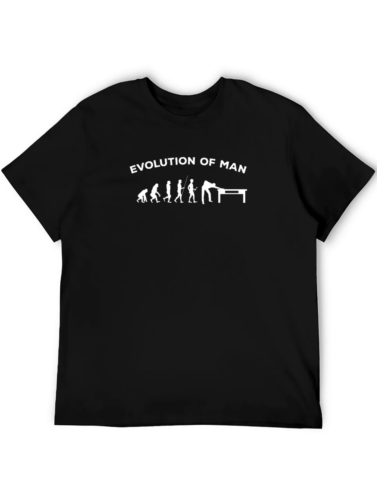 Evolution of Man Billiards T-Shirt - Black product image 5